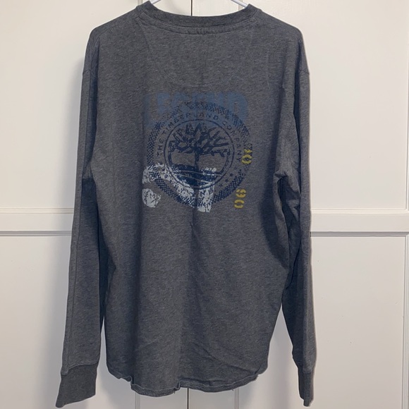 Timberland Large Gray Long Sleeve Shirt - Picture 2 of 15